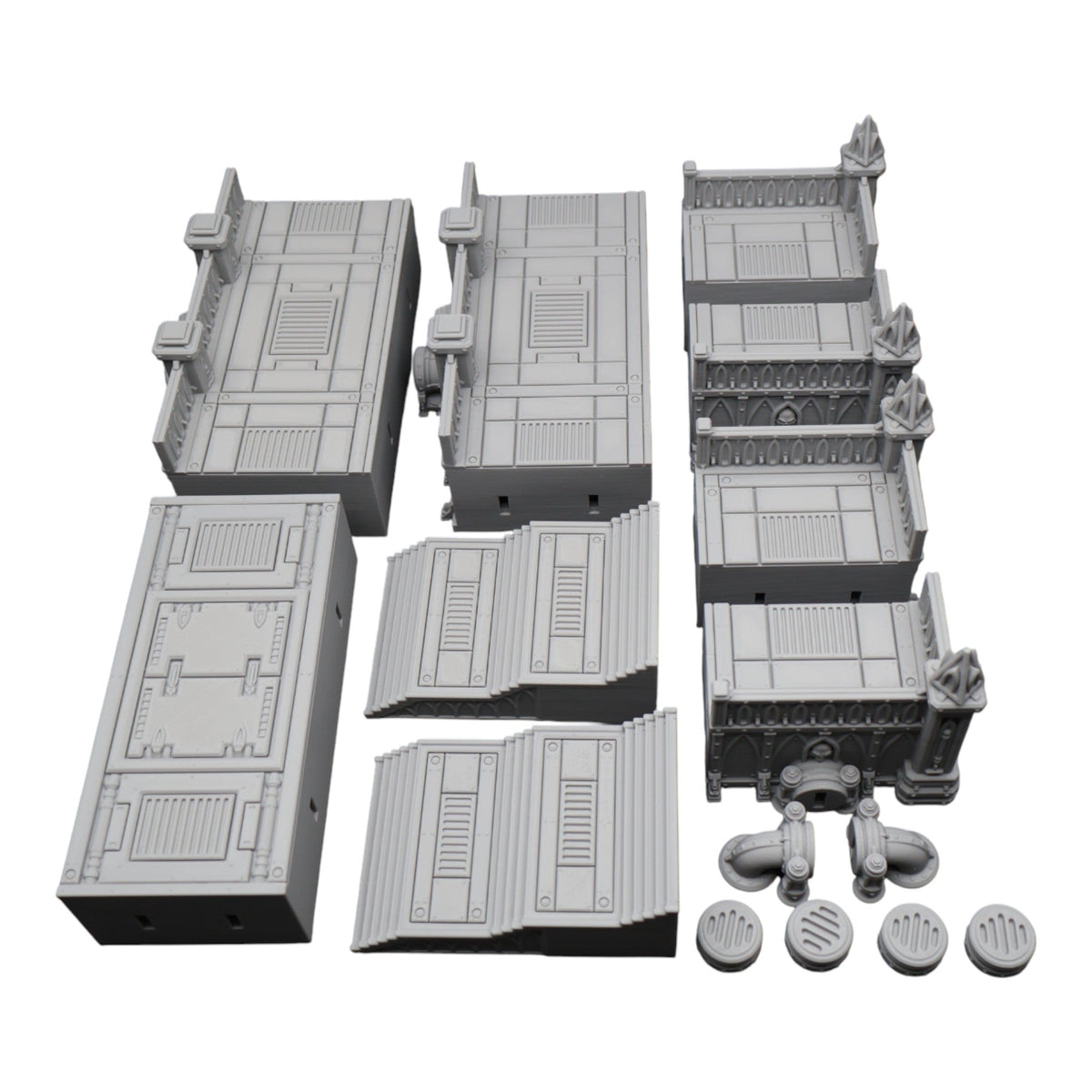 Steel Refinery Assembly #2 - 28mm Wargaming Scatter Terrain Scenery Tabletop