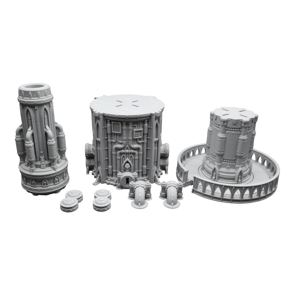 Steel Refinery Assembly #7 - 28mm Wargaming Scatter Terrain Scenery Tabletop