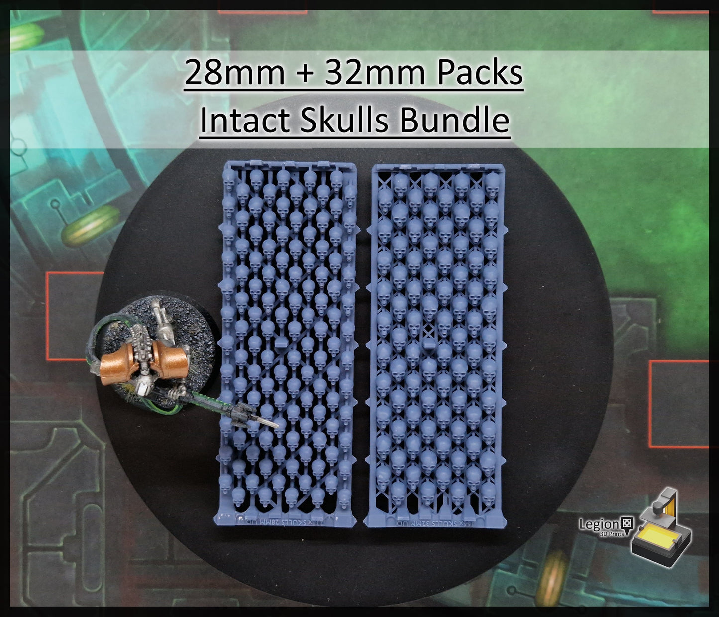 238x Skulls Pack - for Basing 28mm Miniature Scatter Scenery Wargaming Model Bits AoS 30k