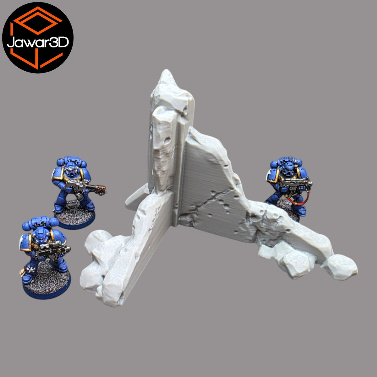 Debris Building 1 - 28mm Wargaming Scatter Terrain Scenery Tabletop Miniature