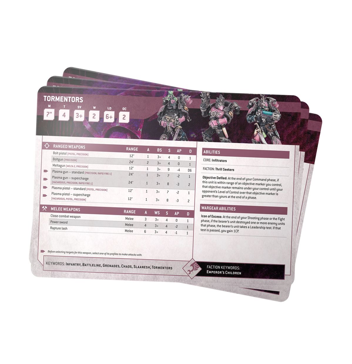 Datasheet Cards: Emperor's Children