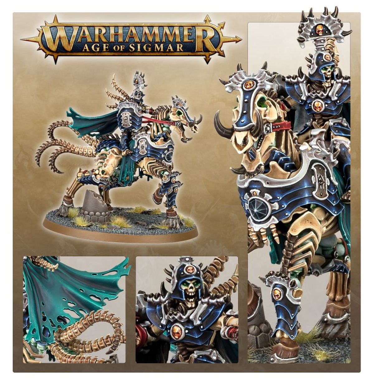 Ossiarch Bonereapers: Arch-Kavalos Zandtos Dark Lance of Ossia