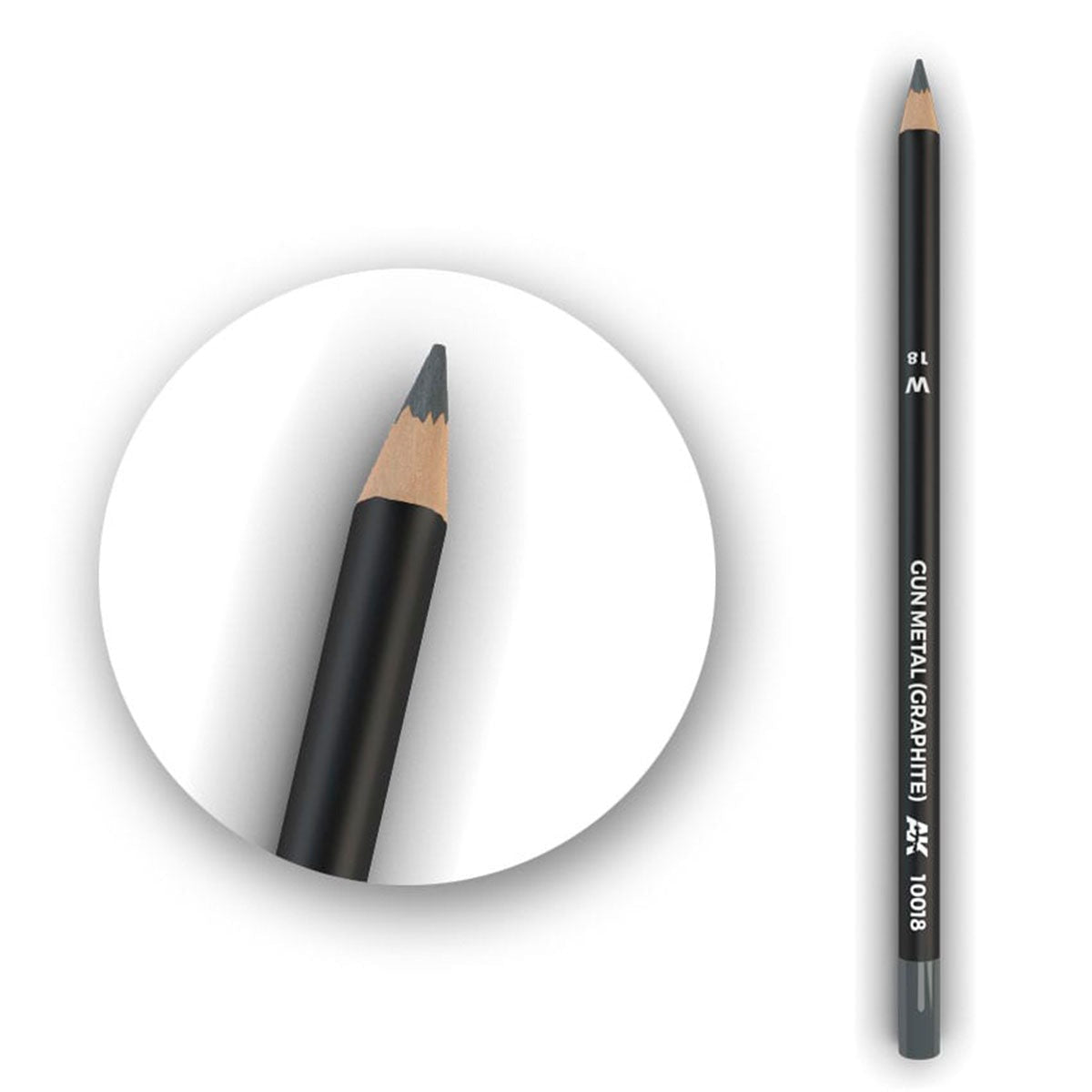 AK Interactive Watercolor Pencil Gun Metal (Graphite) AK10018