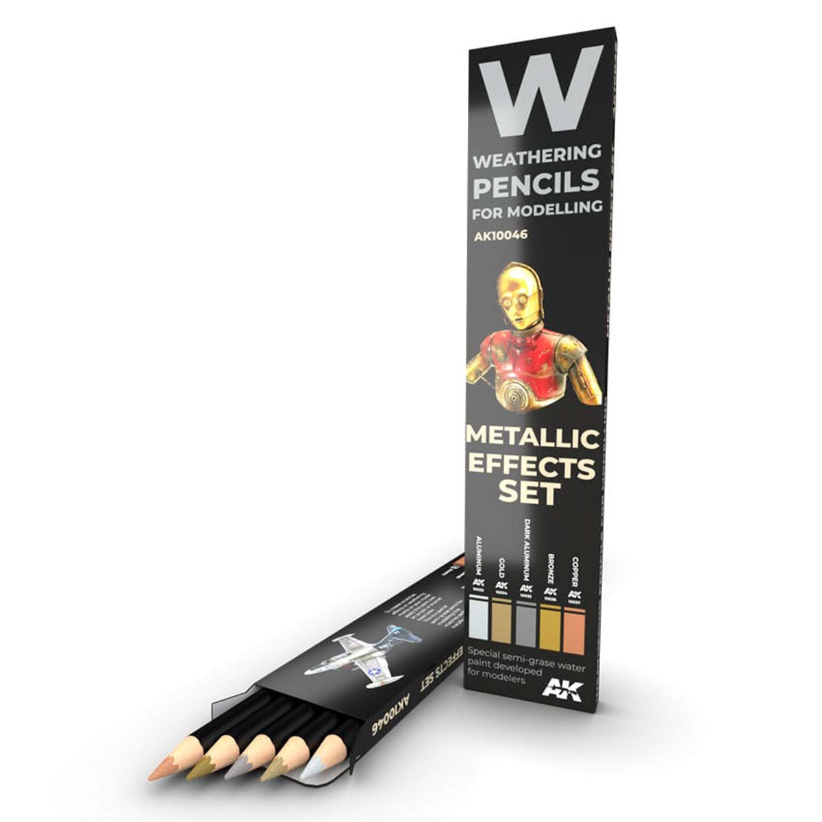 AK Interactive Watercolor Pencils Set - Metallics AK10046