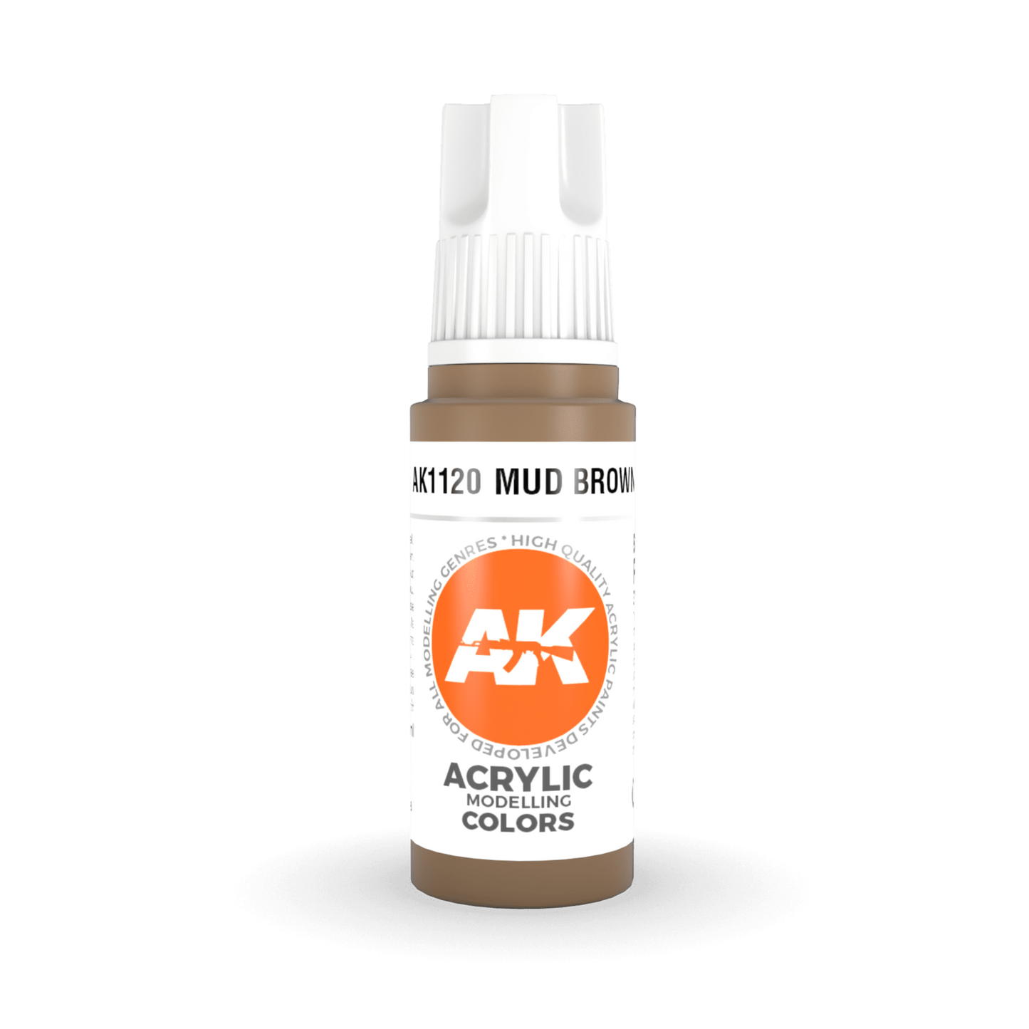 AK Interactive 3rd Gen Acrylic - Mud Brown 17ml AK11120