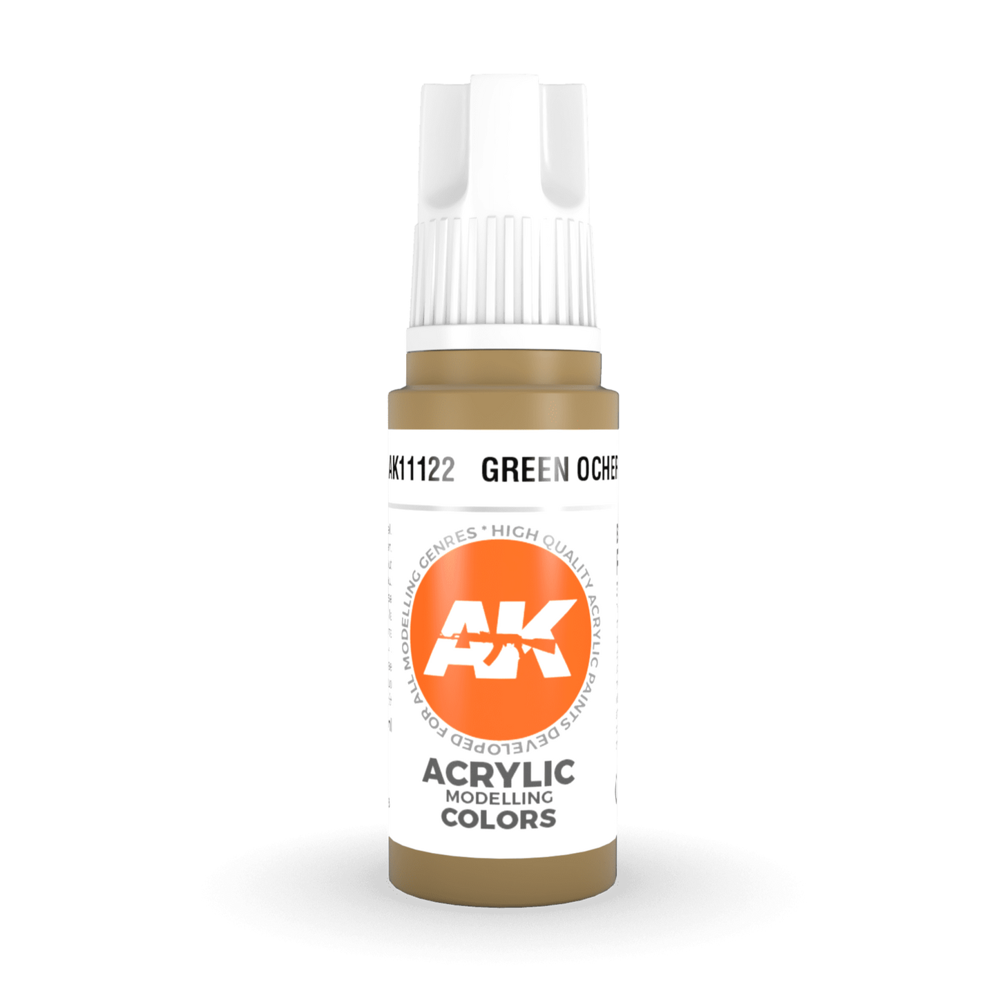 AK Interactive 3rd Gen Acrylic - Green Ocher 17ml AK11122