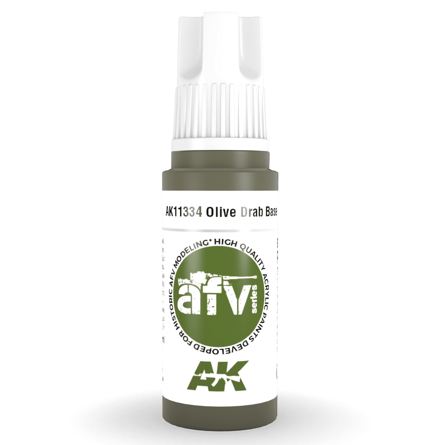 AK Interactive 3rd Gen Acrylic - Olive Drab Base 17ml AK11334