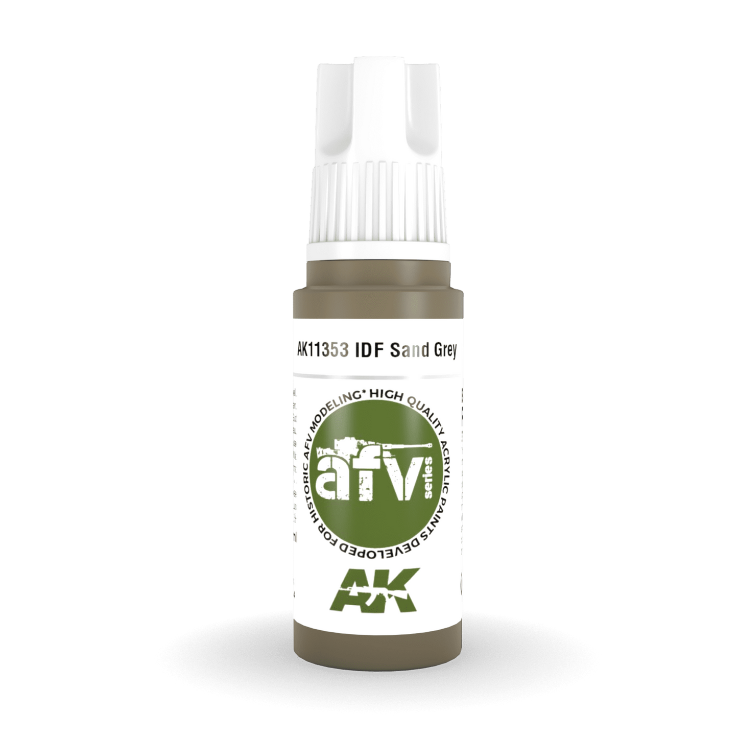 AK Interactive 3rd Gen Acrylic - IDF Sand Grey 1970s-1980s 17ml AK11353