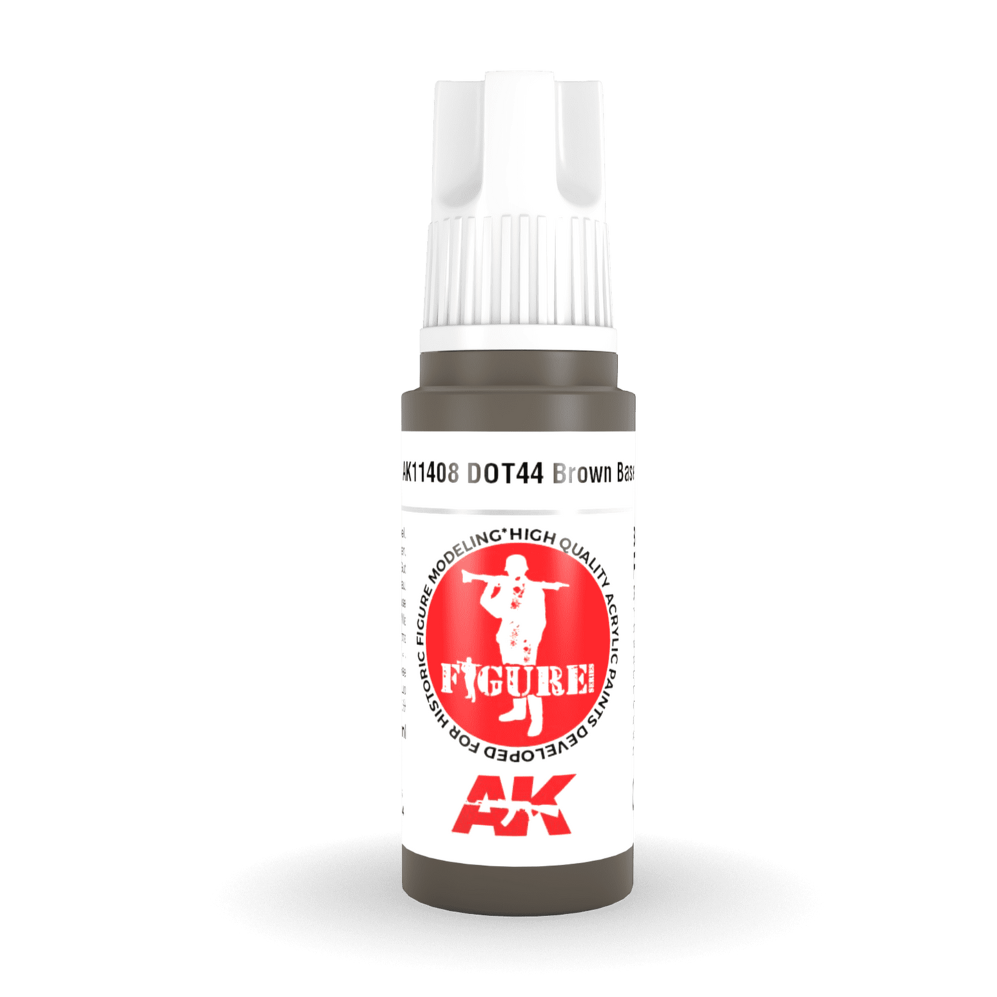 AK Interactive 3rd Gen Acrylic - Dot44 Brown Base 17ml AK11408