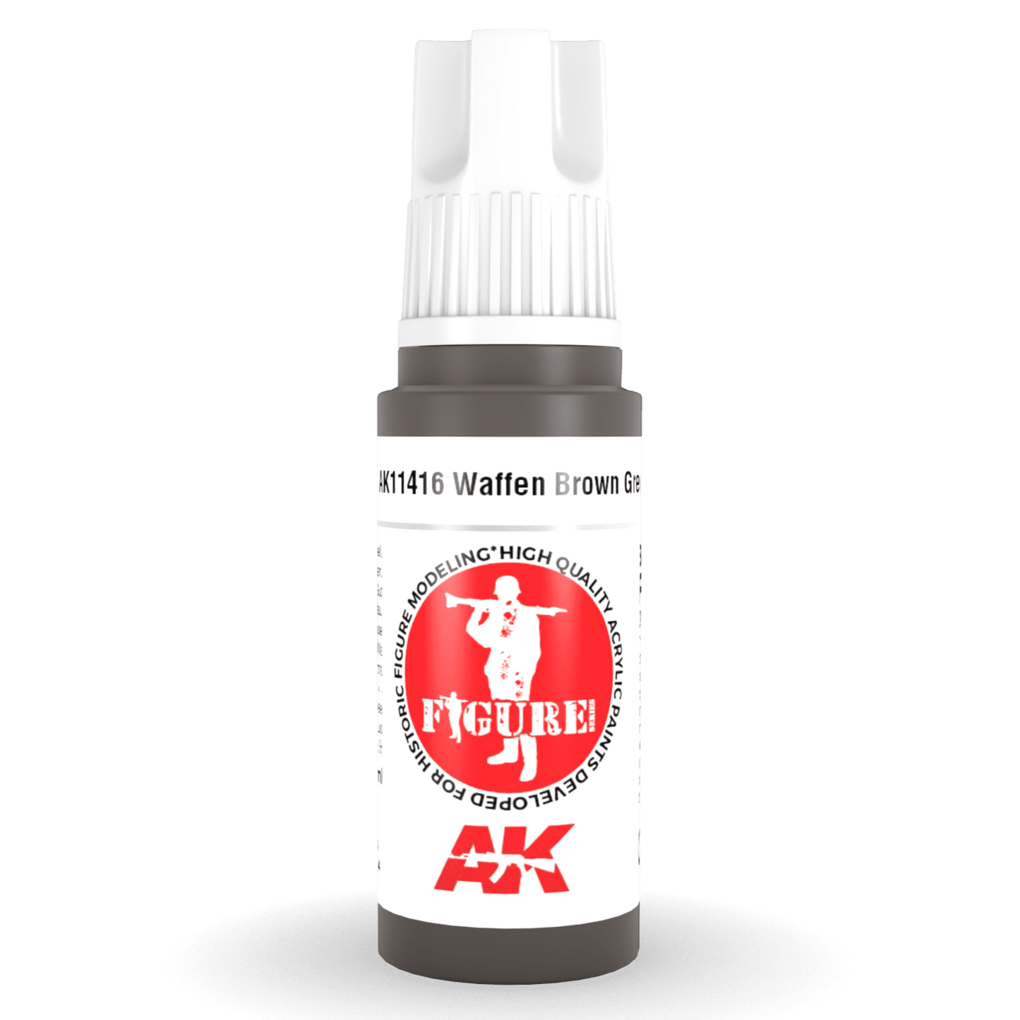 AK Interactive 3rd Gen Acrylic - Waffen Brown Grey 17ml AK11416