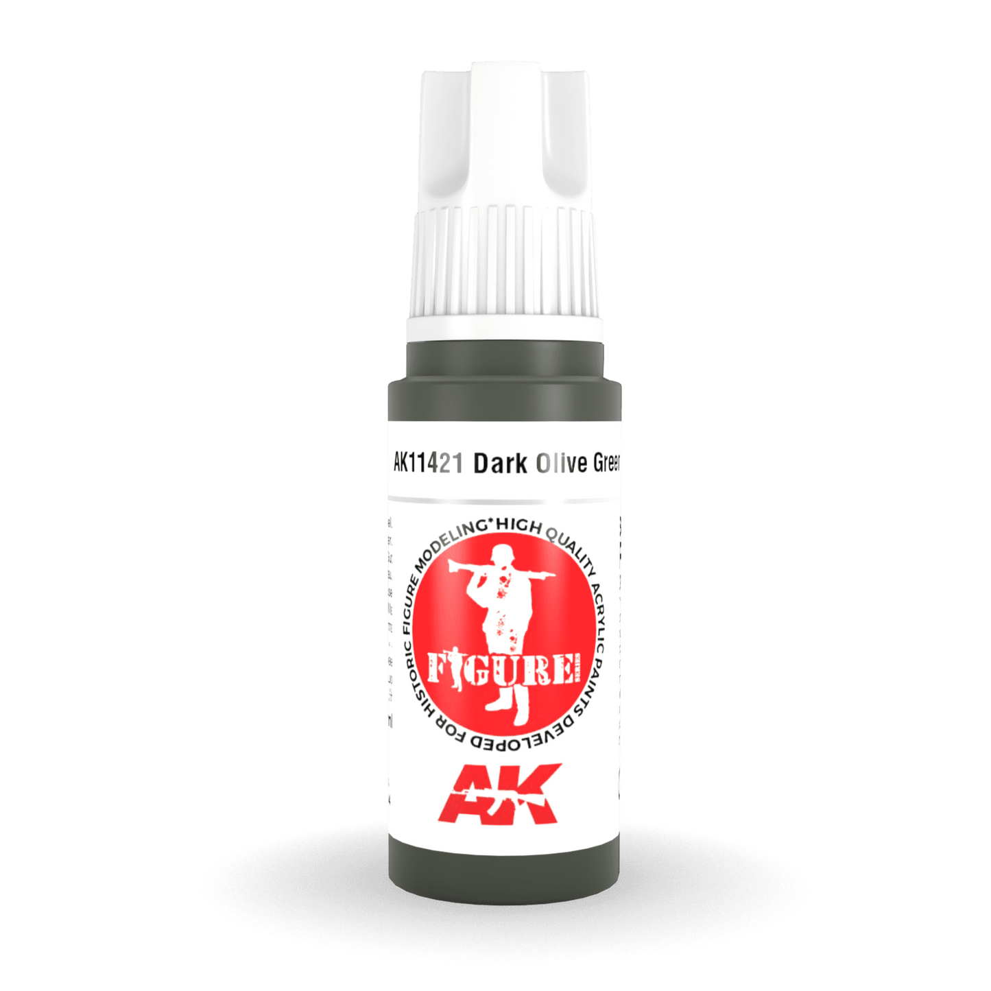 AK Interactive 3rd Gen Acrylic - Dark Olive Green 17ml AK11421