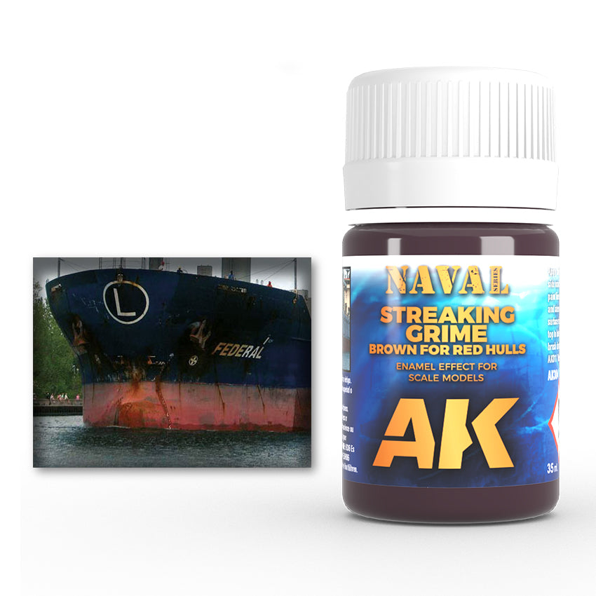 AK Interactive - Brown StreAKing Grime For Red Hulls