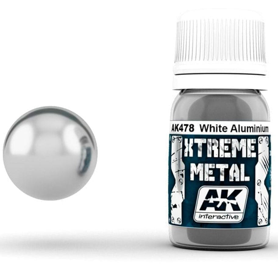 AK interactive XTREME METAL White Aluminium AK478