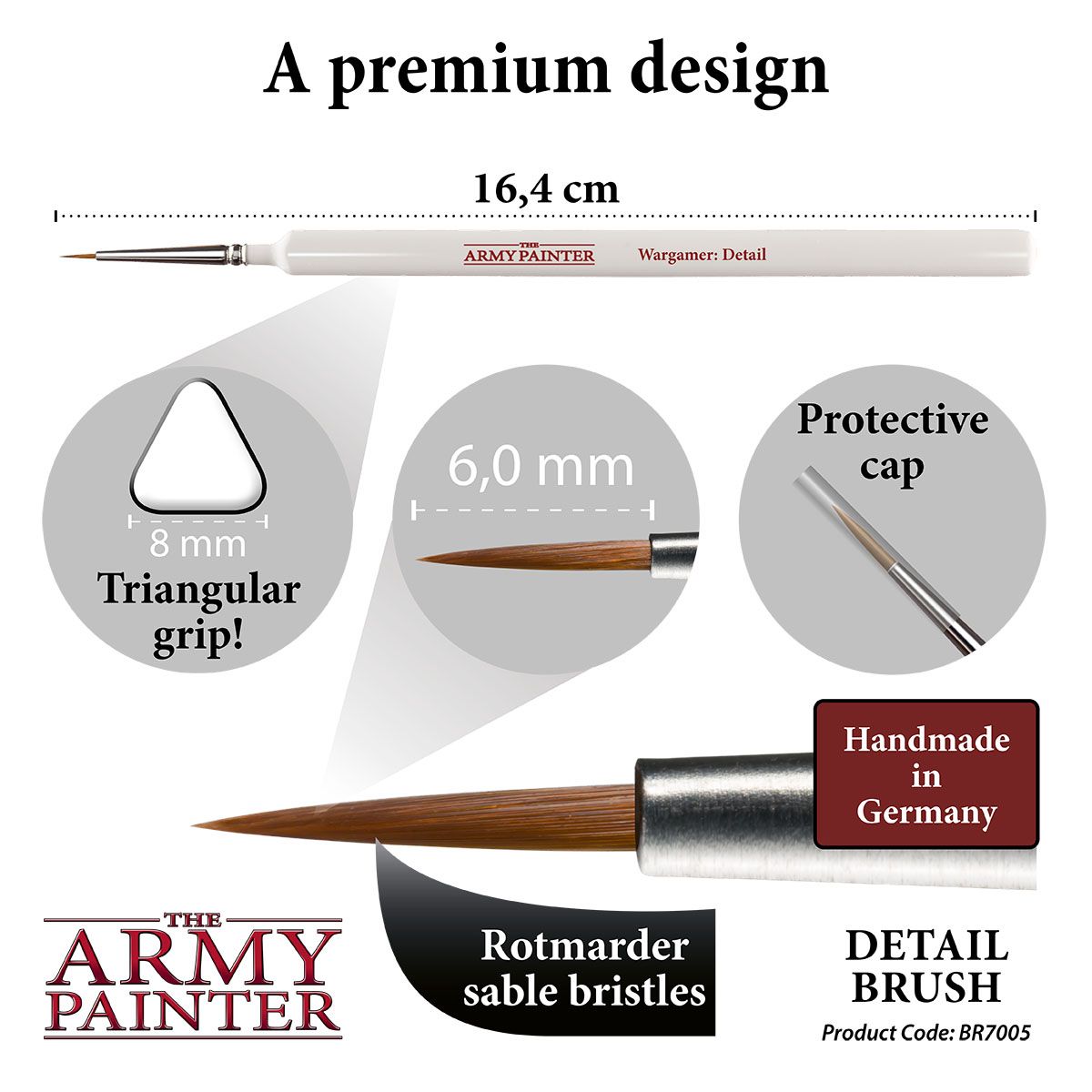 Army Painter Wargamer Brush - Detail