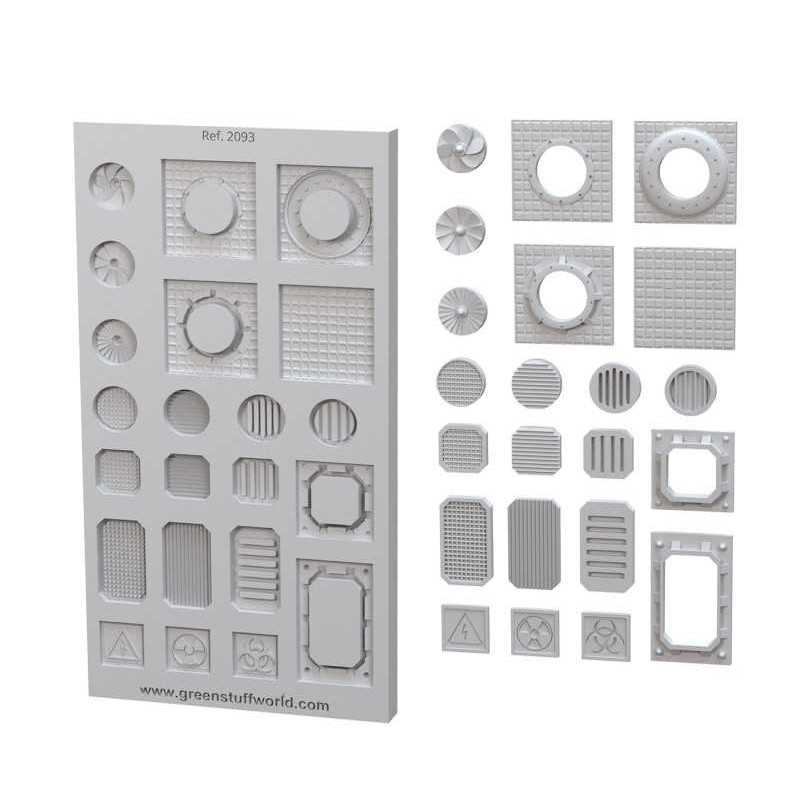 Silicone Moulds - Grids and Fans