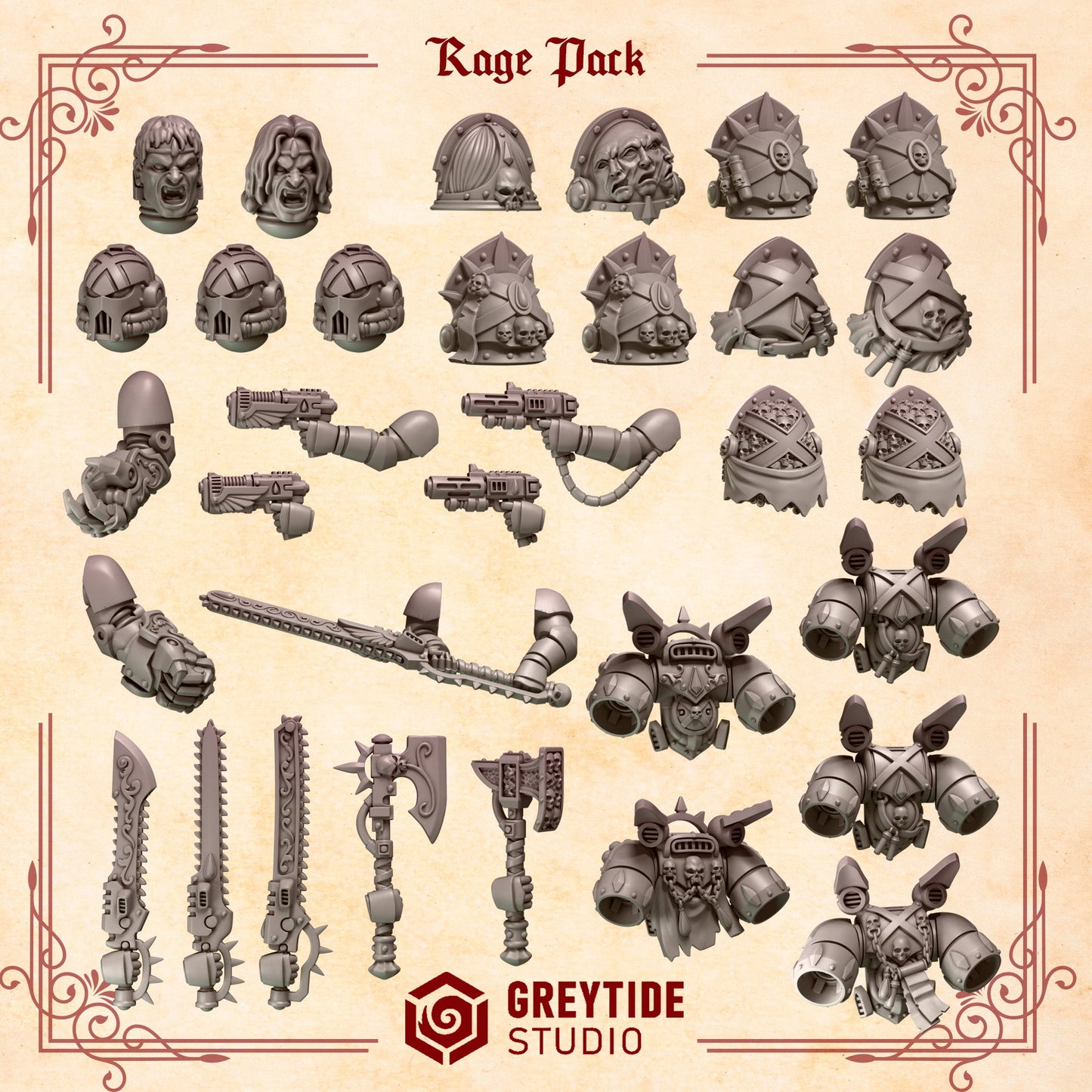 Rage Pack – Crimson Lords Conversion Bits