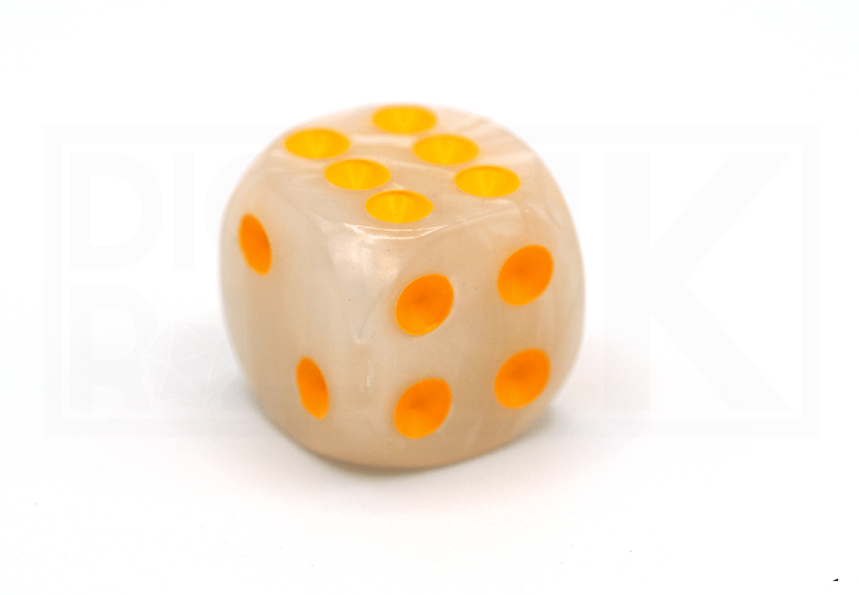 12x16MM Dice Block | Pearl White