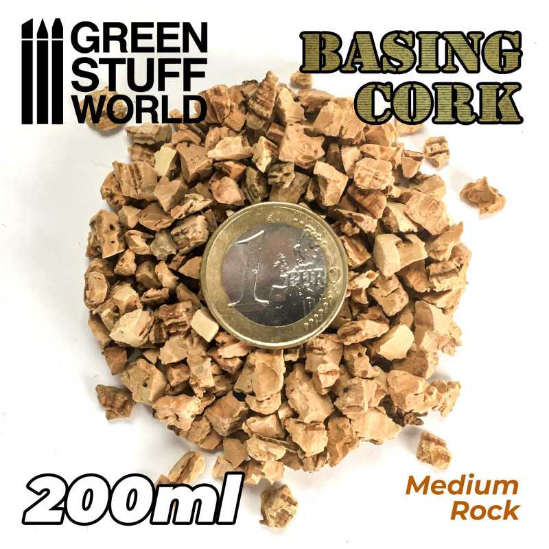 Medium Basing Cork Grit - 200ml | Green Stuff World