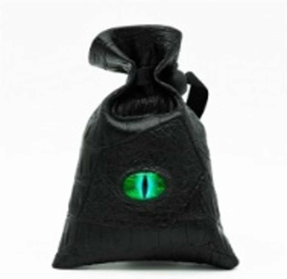 Dragon's Vault | Green Eye | Vegan Leather Dice Bag