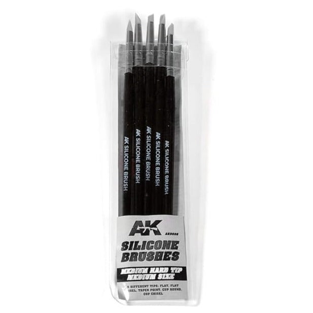 AK Interactive Silicone Brushes Medium Tip Medium AK9086