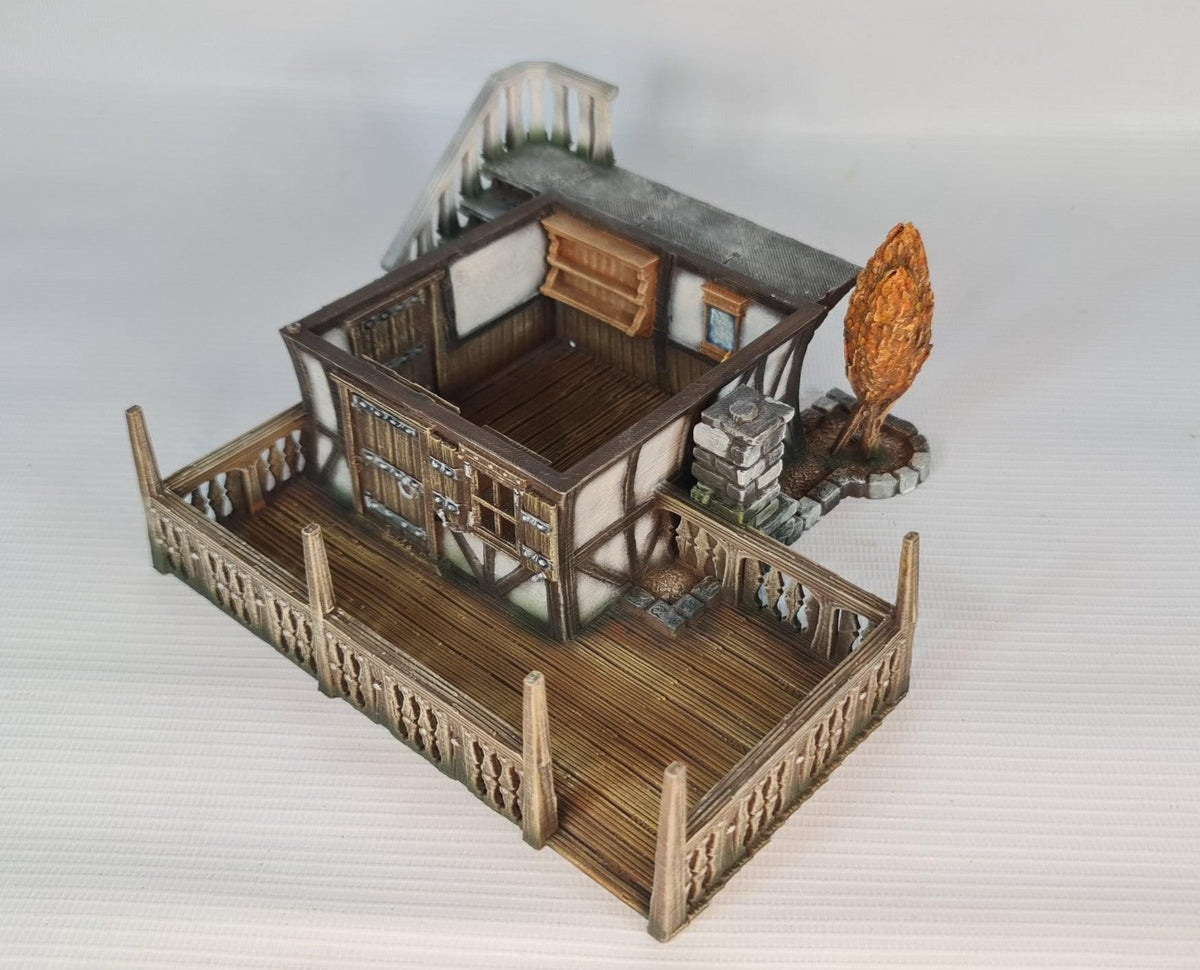 Copperhelm House 28mm DND Terrain | Tabletop Wargaming Scenery for Frostgrave & RPG | Unpainted 3D Printed