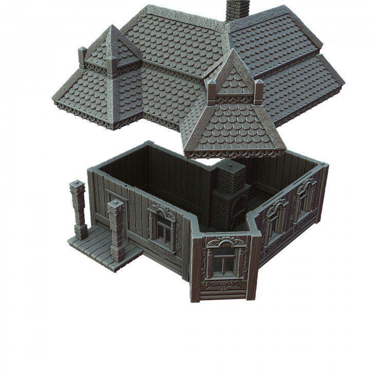 Tanya's House 28mm DND Terrain | Tabletop Wargaming Scenery for Frostgrave & RPG | Unpainted 3D Printed