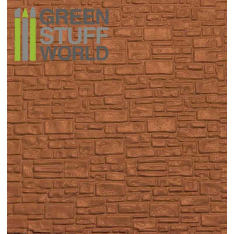 Textured ABS Plasticard Sheet - Smooth Rock Wall | Green Stuff World