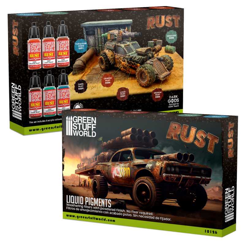 Green Stuff World Liquid Pigments Set - Rust