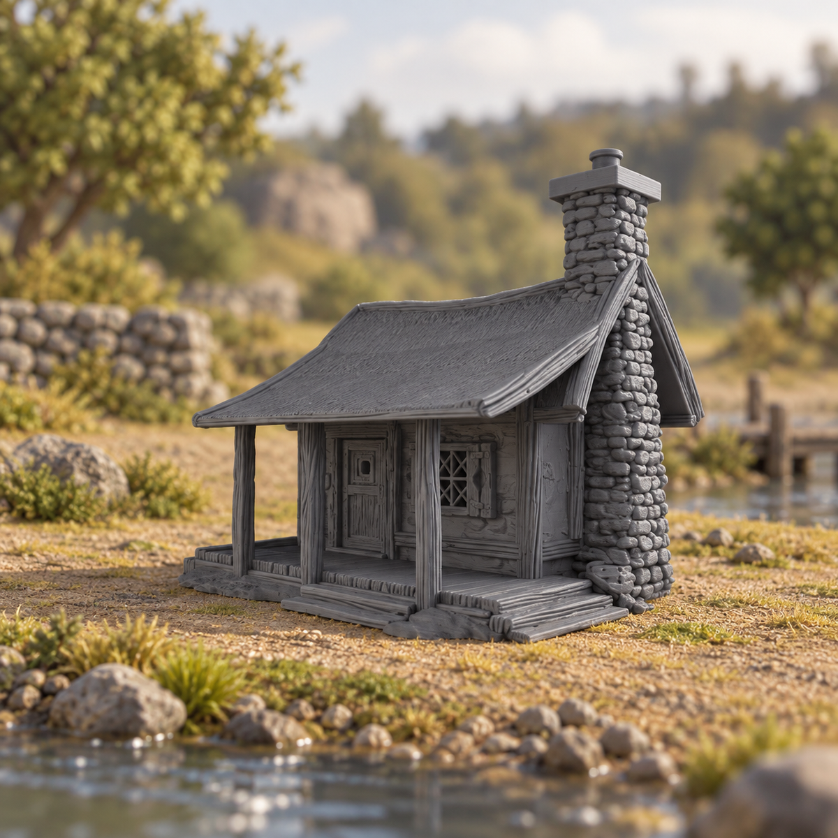 River Ferry 28mm DND Scatter Terrain | Tabletop Wargaming Scenery for Frostgrave & RPG | 3D Printed