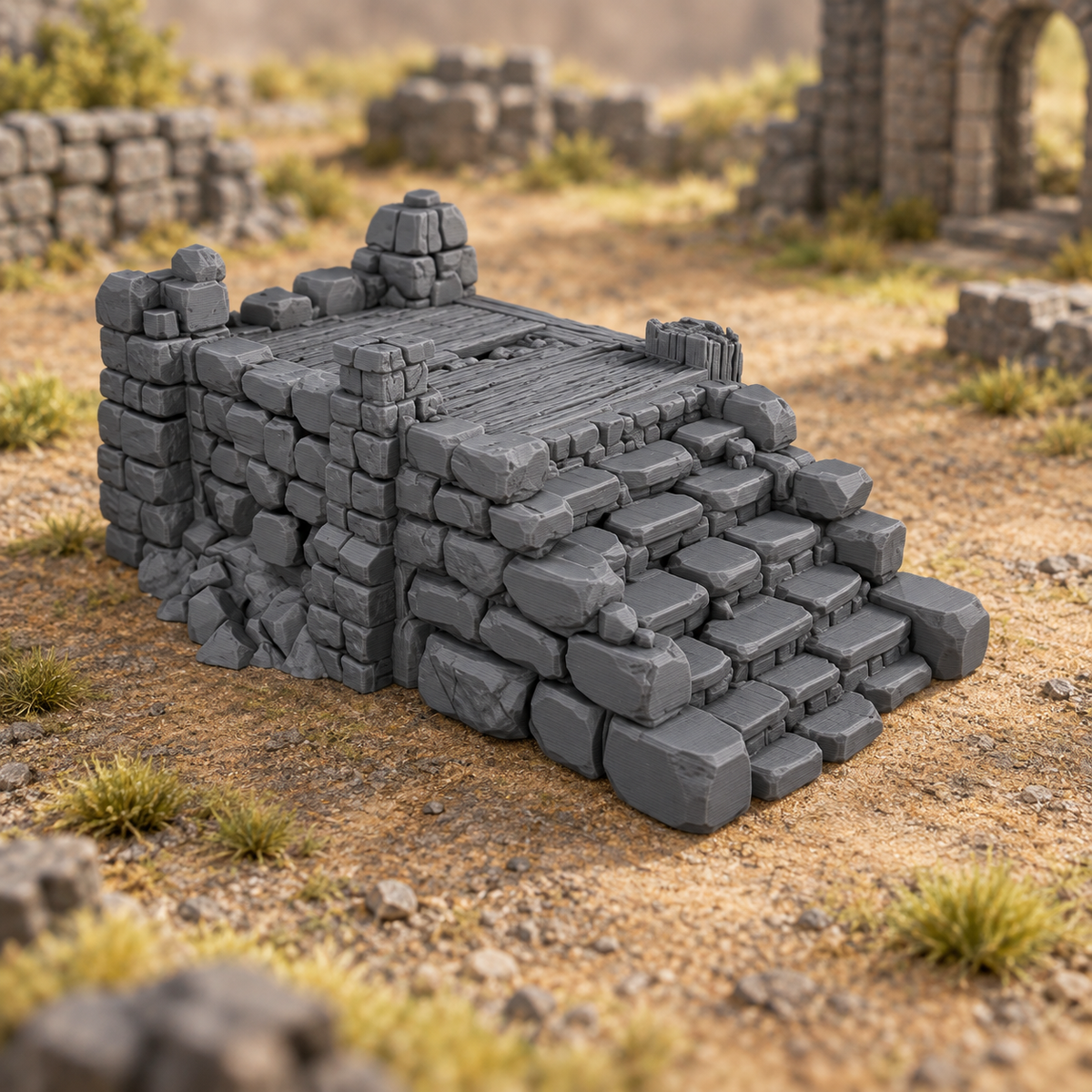 Ruined Platform - 28mm DND/Wargame/RPG Terrain