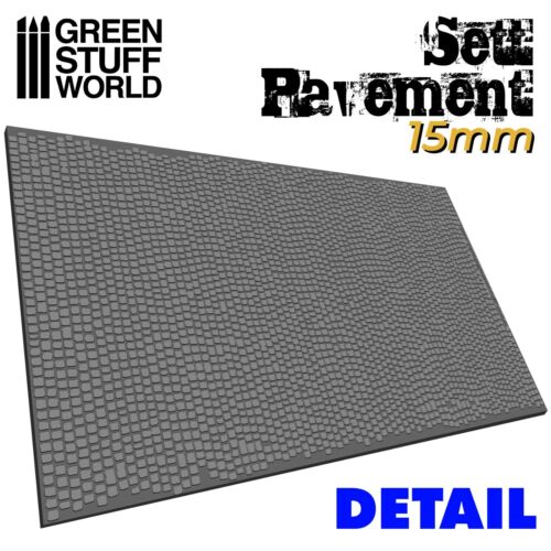 15mm Textured Rolling Pin - Sett Pavement | Green Stuff World