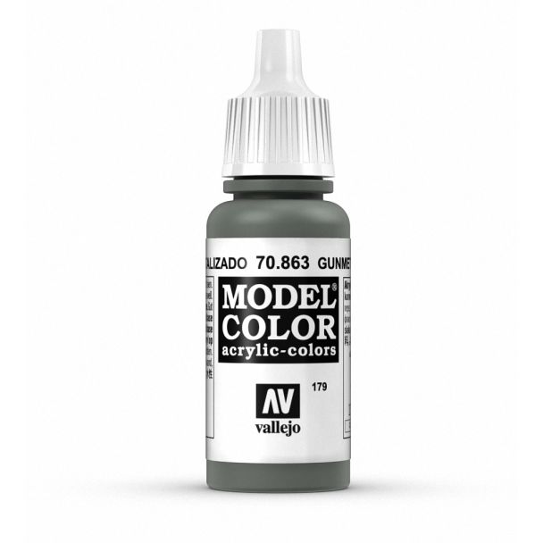 Vallejo Model Color - Metallic Gunmetal Grey