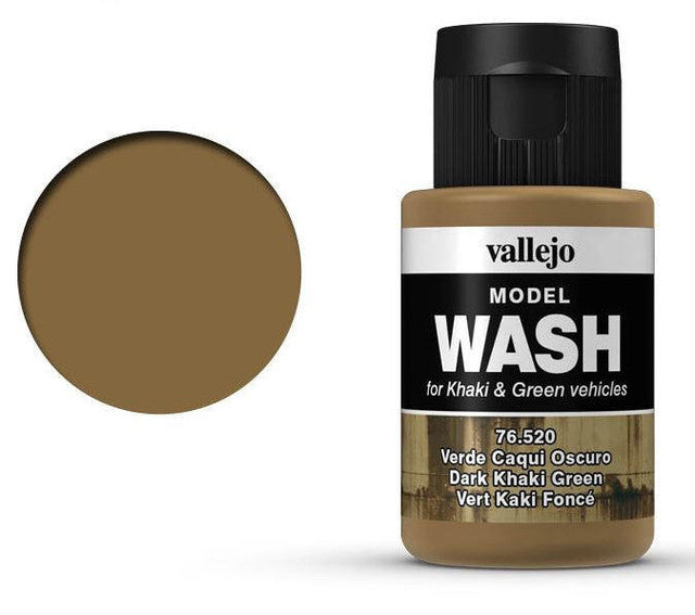 Vallejo Dark Khaki Green Wash