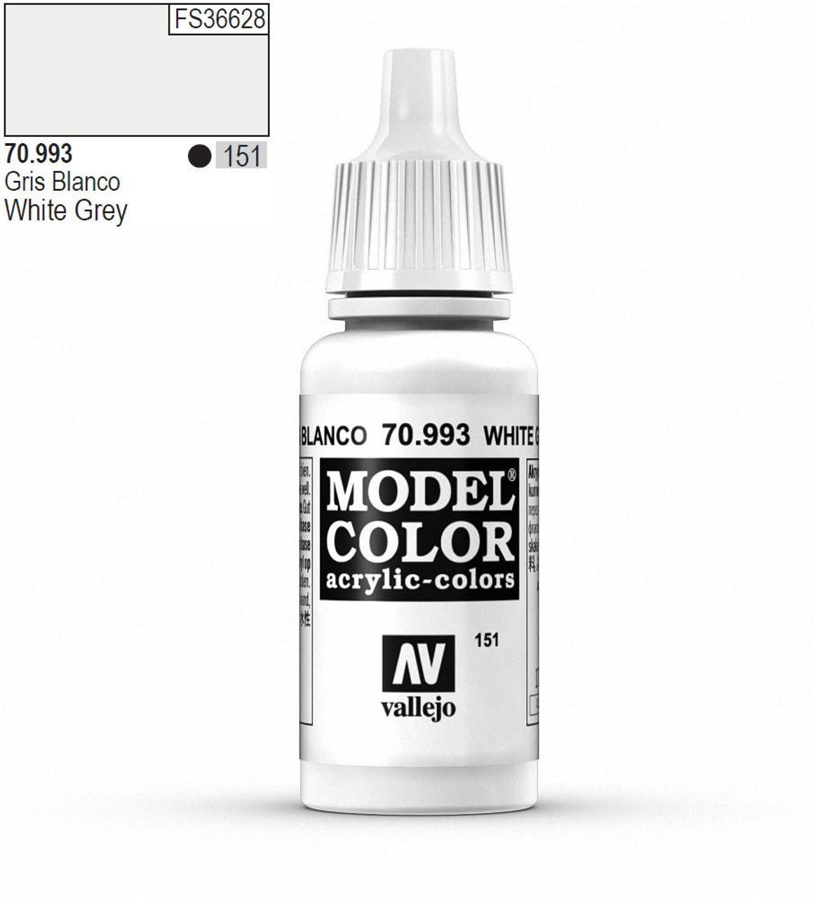 Vallejo Model Color - White Grey