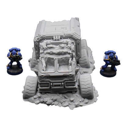 District 12 Vehicle #1 -28mm Wargaming Scatter Terrain Scenery Tabletop Miniature