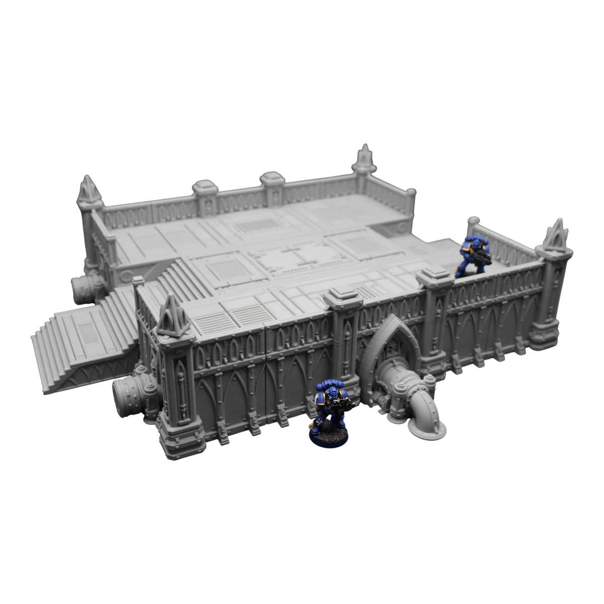 Steel Refinery Assembly #2 - 28mm Wargaming Scatter Terrain Scenery Tabletop