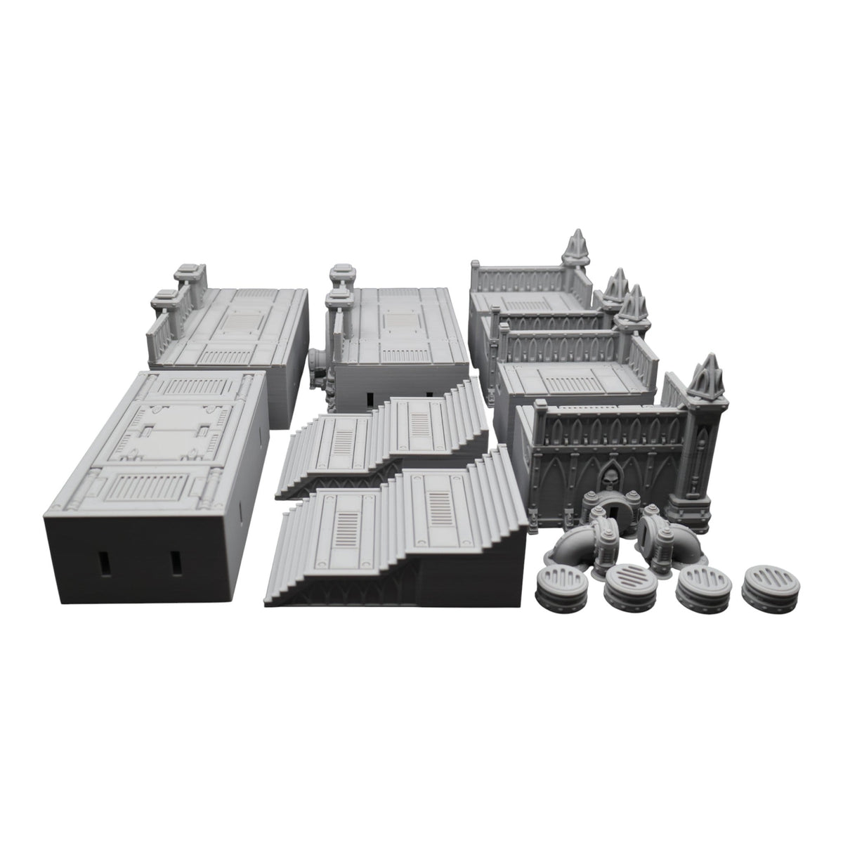 Steel Refinery Assembly #2 - 28mm Wargaming Scatter Terrain Scenery Tabletop