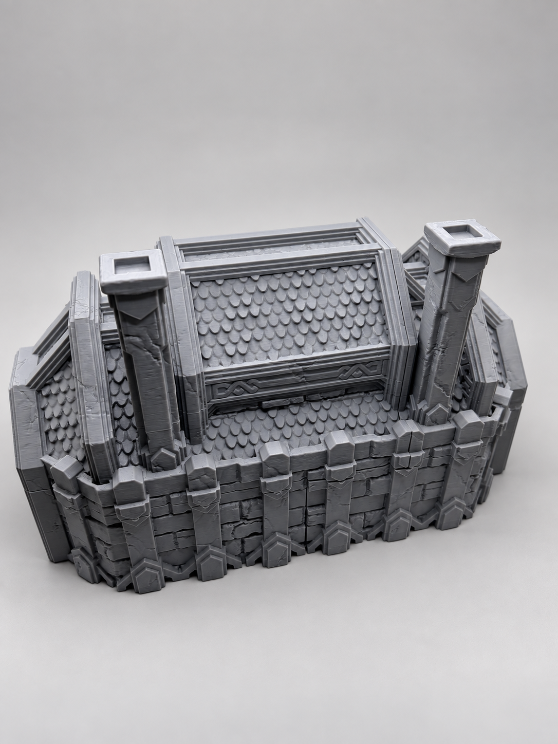 Dwarven Great Hall 28mm DND Terrain | Tabletop Wargaming Scenery for Frostgrave & RPG | 3D Printed
