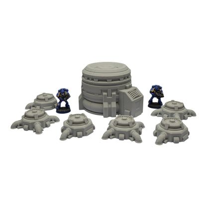Turbine Fans - 28mm Wargaming Scatter Terrain Scenery Tabletop Grimdark