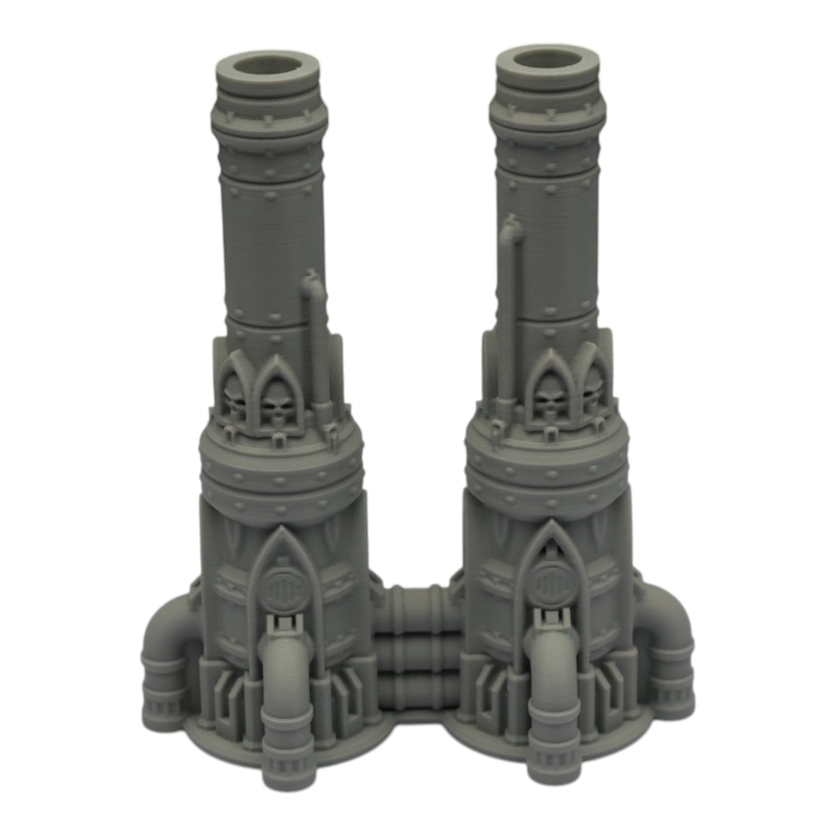 Dual Smokestack - 28mm Wargaming Scatter Terrain Scenery Tabletop Grimdark