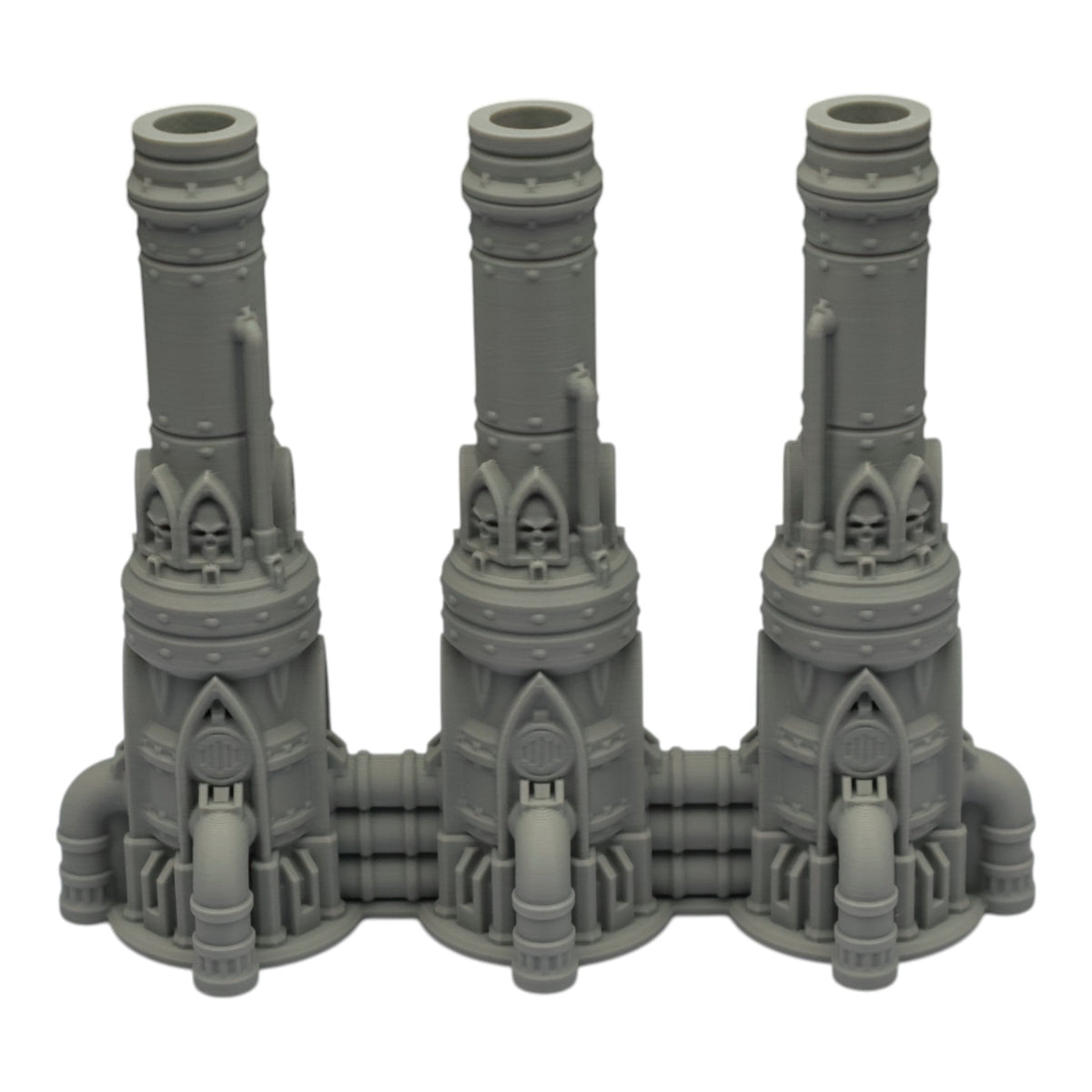 Triple Smokestack - 28mm Wargaming Scatter Terrain Scenery Tabletop Grimdark