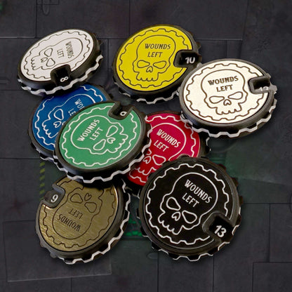 Blazeheart Red 1-16 Tabletop Wound Tracker