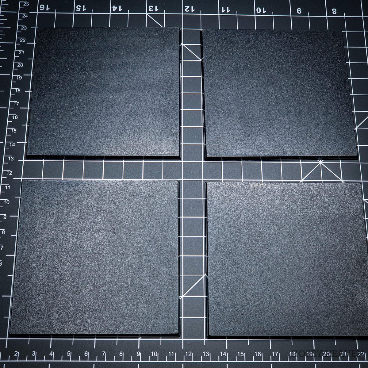 100mm Square Plain Plastic Bases