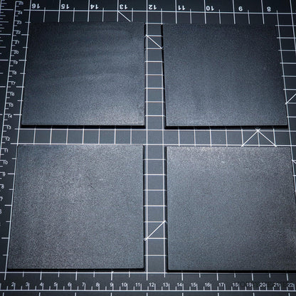 100mm Square Plain Plastic Bases