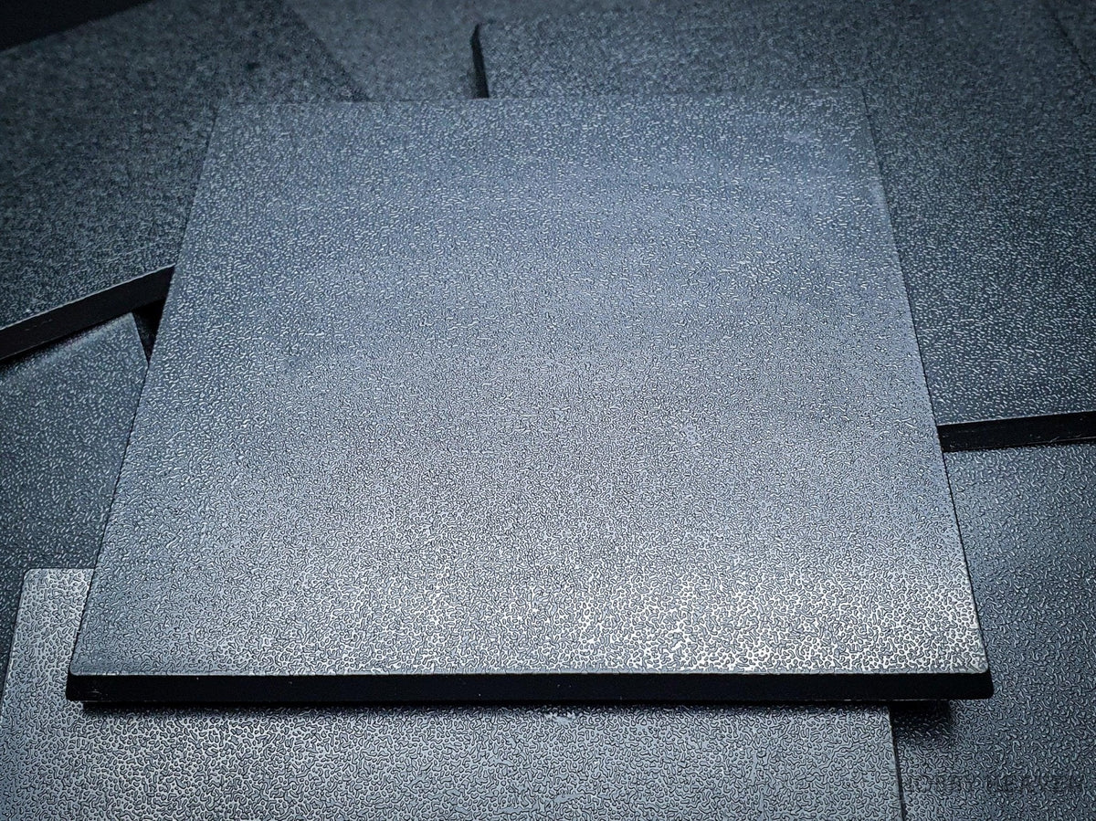 100mm Square Plain Plastic Bases
