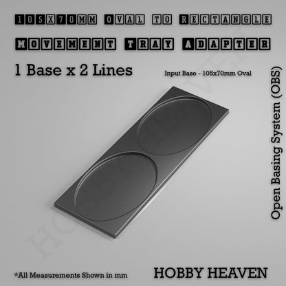 Oval to Rectangle Movement Tray Adapters