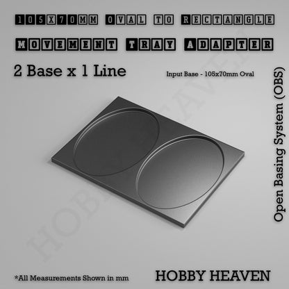 Oval to Rectangle Movement Tray Adapters