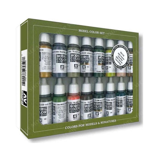 Vallejo Model Color Set - WWII German Camouflage (x16)