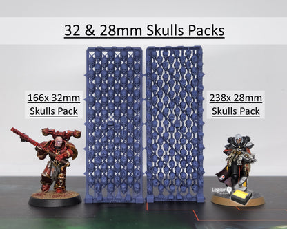 166x Skulls Pack - for Basing 32mm Miniature Scatter Scenery Wargaming Model Bits AoS 30k