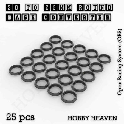 Round to Round Base Converters 3D Print Full Range